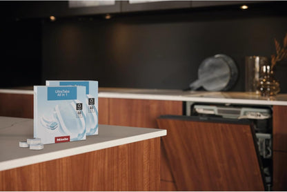 Miele 11295860 UltraTabs HyClean Dishwasher Tablets, Phosphate-Free, Pack of 60 Tablets