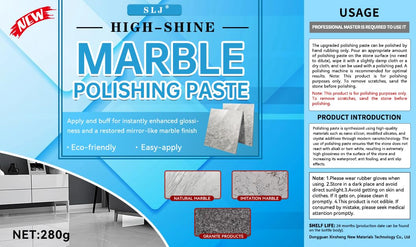 Granite Polishing Paste, Marble Cleaner Countertop, Stone Etch Remover - Professional Polish Compound for Granite, Marble, Quartz & Natural Stone | New Polishing Upgrade, Easier to Use