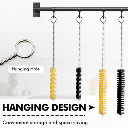 Straw Cleaner Brush 8PCS Long Straw Brushes Reusable Nylon Tube Brush Drinking Straw Cleaning Brush Set for Water Bottle, Straws, Tube, Flasks (8PCS Style 2)