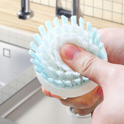 Dish Scrub Brush,Ergonomic Grip Palm Brush,Kitchen Scrub Brushes for Cleaning, Dish Scrubber with Stiff Bristles for Sink, Pots, Pans