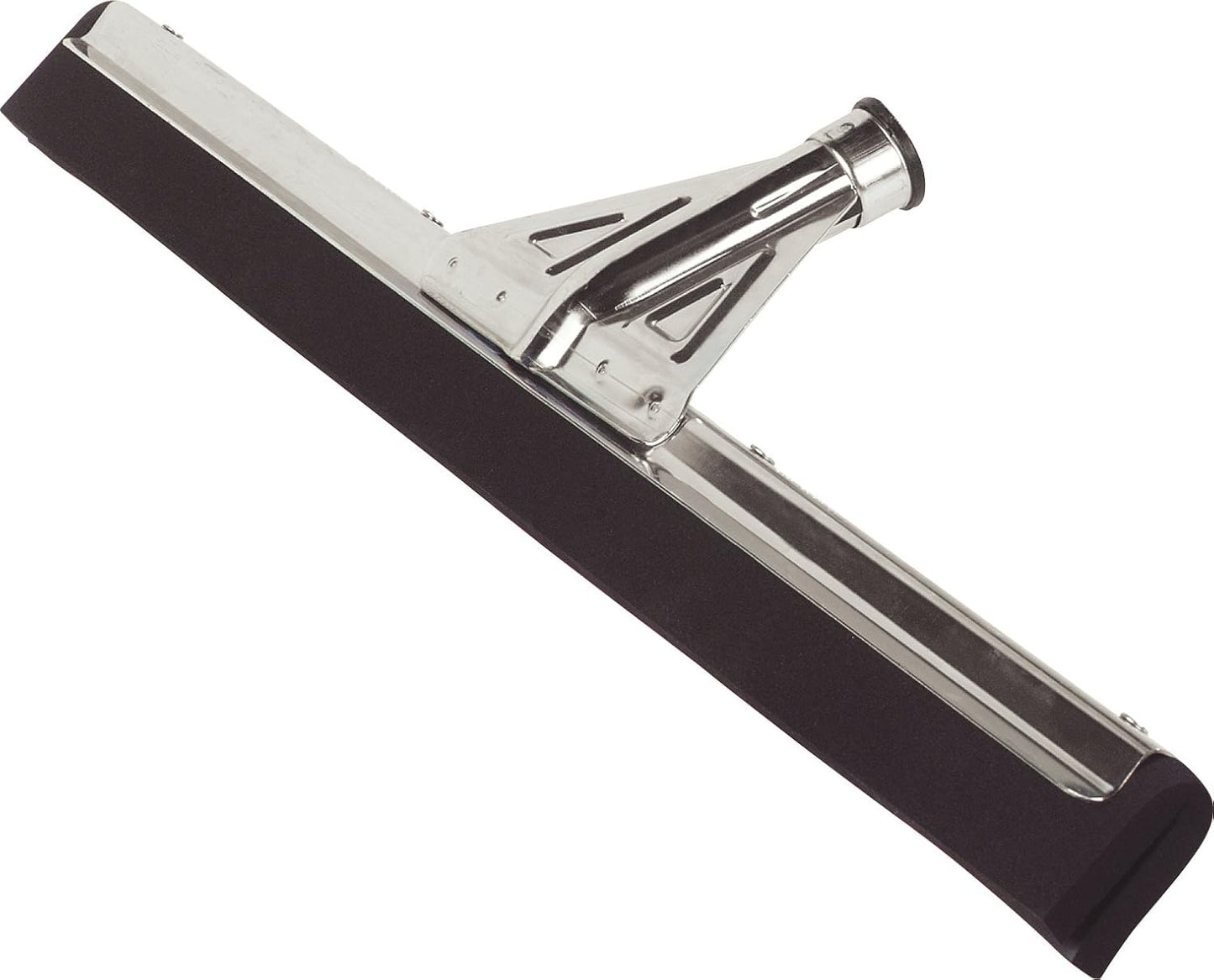 SPARTA Flo-Pac Floor Rubber Squeegee Window Squeegee with Reinforced Metal Frame for Floor, Bathroom, Kitchen, Concrete, Tile, Garage, Commercial Use, 22 Inches, Black