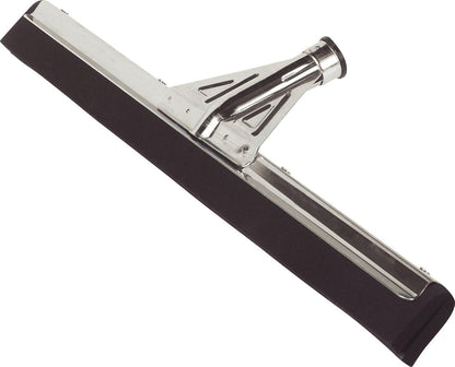 SPARTA Flo-Pac Floor Rubber Squeegee Window Squeegee with Reinforced Metal Frame for Floor, Bathroom, Kitchen, Concrete, Tile, Garage, Commercial Use, 22 Inches, Black