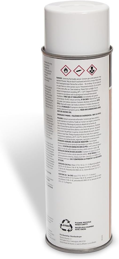 Coastwide Professional Floor Dust Mop and Dust Cloth Treatment, Lemon Scent, 17 Oz., 6/Carton