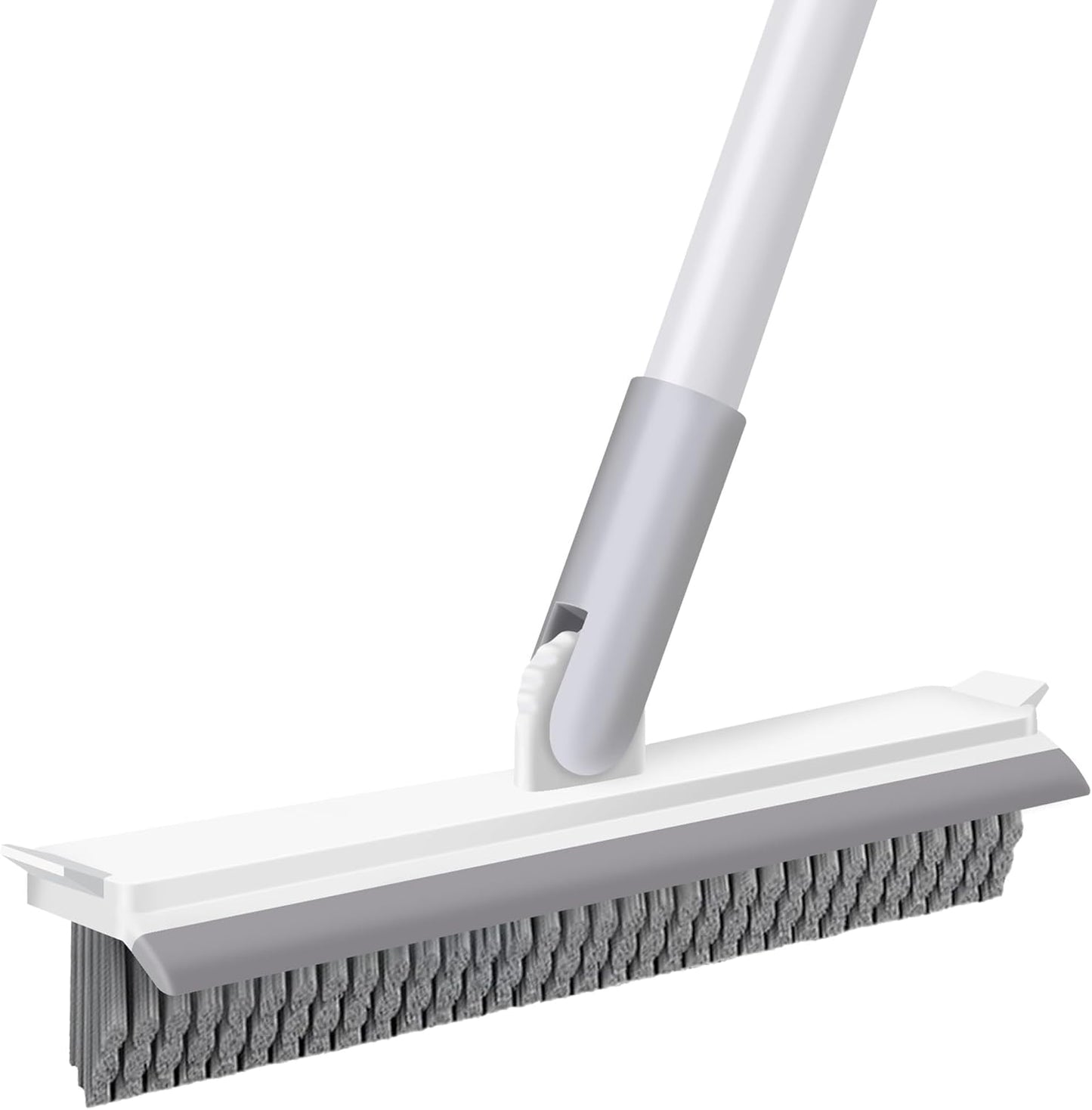 IVYROLL Grout Brush with Long Handle, Grout Cleaner Brush for Tile Floors, Stiff Bristles for Crevice, Tile Line, Shower, Kitchen, Bathroom