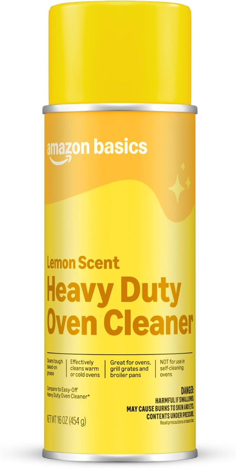 Amazon Basics Heavy Duty Oven Cleaner, Lemon Scented, 16 oz, Pack of 1