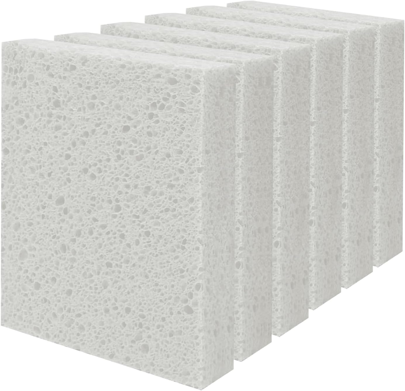 Cellulose Sponges, Large Size 4" x 6" x 1" - Heavy Duty Scrub Kitchen Sponge, Clean Tough Messes Without Scratching Kitchen Cleaning Pads, Pop Up Eco DIY (6 Pack), Green