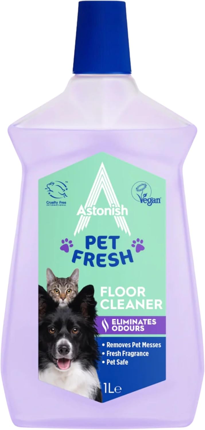 Astonish Peony Bloom Floor Cleaner – Concentrated Floral Mop Solution With Dirt Repelling Technology – Multi Surface Cleaner For Tiles, Laminate, Vinyl & Sealed Wood Floors – 1L Bottle