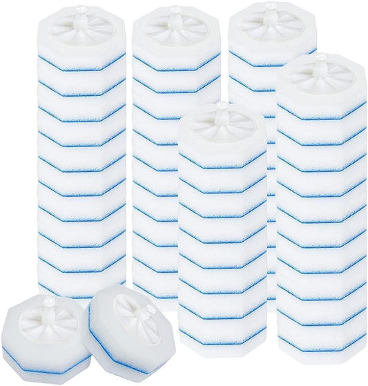 Toilet Wand Refills for Clorox,Upgrade Scrubbing Fiber Cotton Brush Heads Compatible with Clorox Toilet Wand for Bathroom Efficient Cleaning, Pack of 50