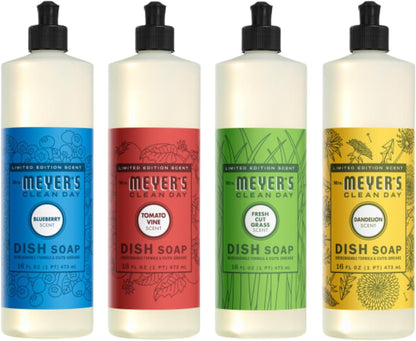 MRS. MEYER'S CLEAN DAY Liquid Dish Soap, Lemon Verbena, 16 fl. Oz
