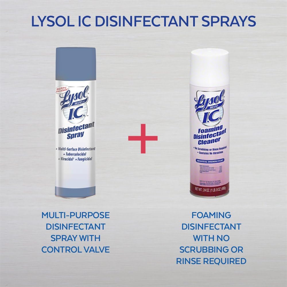 Lysol Disinfectant Spray, Sanitizing and Antibacterial Spray, For Disinfecting and Deodorizing, Crisp Linen, 12.5 Fl Oz (Pack of 2)