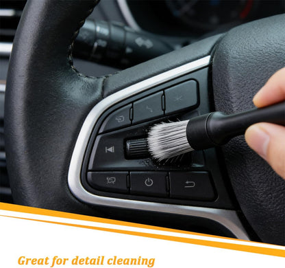4PCS Car Detailing Brush Kit, Multi-Use Soft No Scratch Vehicle Interior Detail Duster Brush Set, Automotive Dusting Cleaning Kit for Exterior Interior, Universal for Vehicles