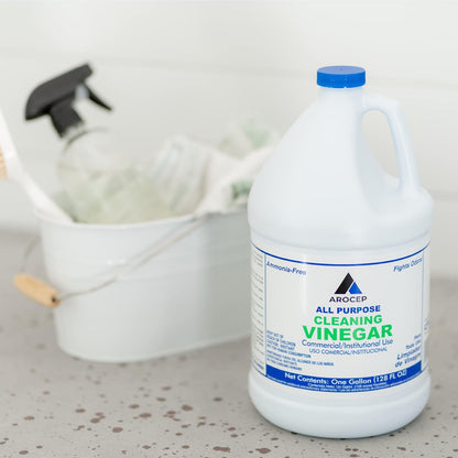 CPDI All-Purpose White Vinegar Cleaning Solution, 2 Gallons, Multi-Surface Cleaner for Hard Water Stains, Bathroom and Kitchen Surfaces, and Clothes, Effective Deodorizer