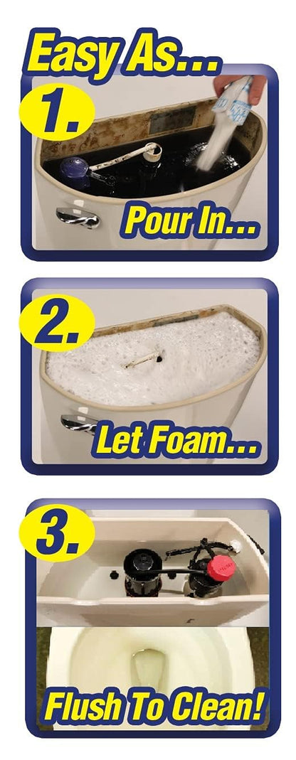 Hurriclean - HC-MO48 Deluxe 3-Pack New and Improved Automatic Toilet Tank Cleaner No Scrubbing