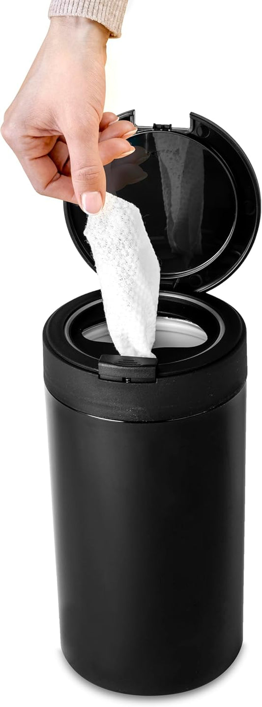 Inevibe Disinfecting Wipes Dispenser - Push Button Decorative Holder for Standard Cleaning Wipes Container, Use in Kitchen Countertop, Bathroom, Classroom (White)