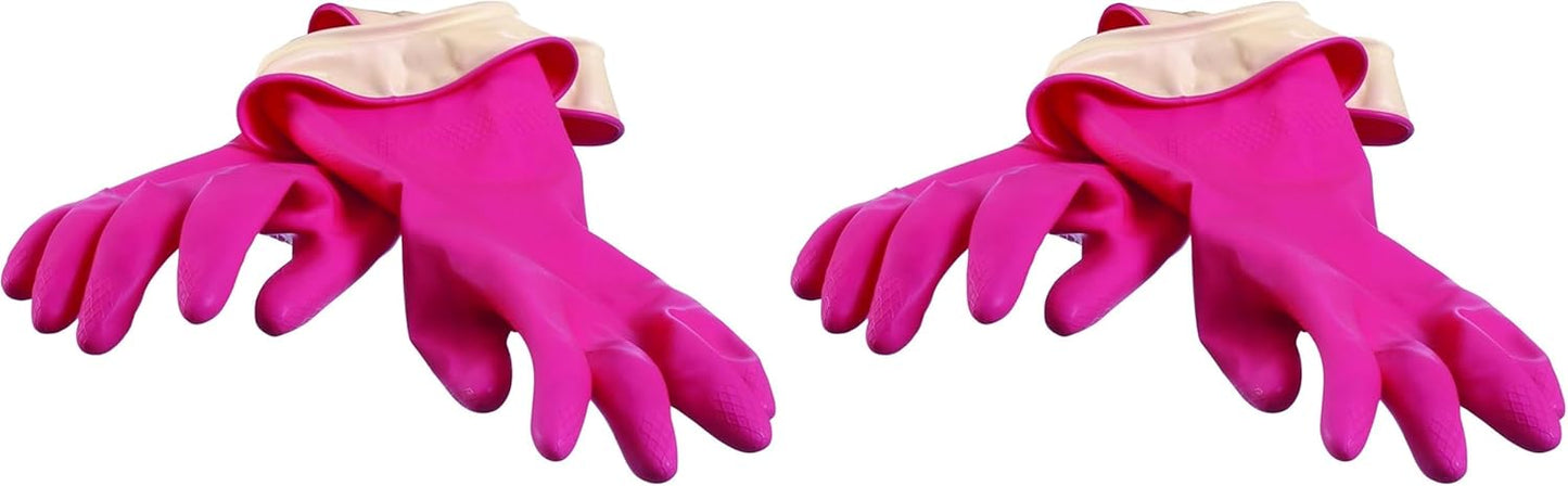 Casabella Premium Waterblock Reusable Household Cleaning Gloves, Medium