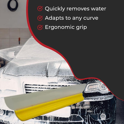 HI-TECH 14” Silicone Water Blade Car Drying Squeegee – Streak-Free, Fast-Drying, Scratch-Free Car Wash Tool