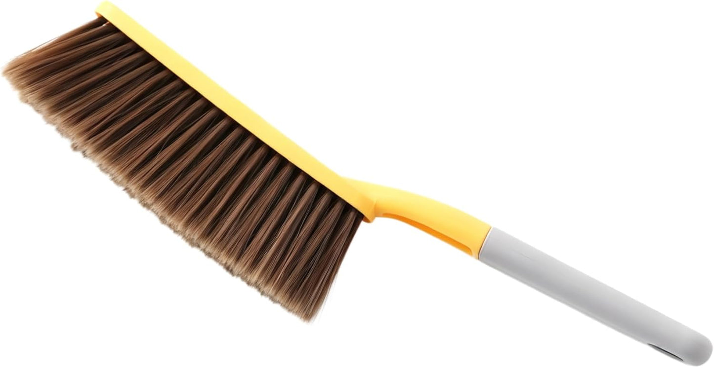 3 Pack 15" Hand Broom Brush,Soft Bristle Cleaning Brush,Crumb Debris Sweeping Brush,Dusting Brush,Comfort for Bed Car Couch Desk Sofa Furniture Clothes,Small Particles Hair Remover(3color)
