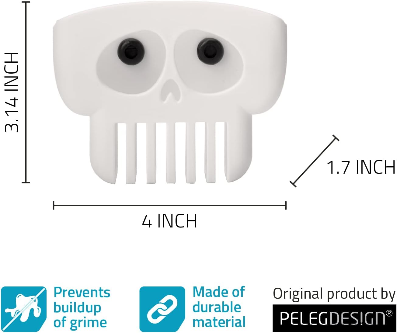 PELEG DESIGN Yogi Sponge Holder, Cute Plastic Sponge Holder for Kitchen Sink with Suction Cup,Dish Sponge Caddy Holder,Dries All Types of Sponges - Sponge Included