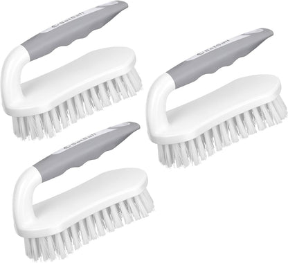 SetSail Scrub Brush, Heavy-Duty Scrub Brushes for Cleaning with Stiff Bristles Cleaning Brush for Shower, Bathroom, Carpet, Kitchen and Bathtub Scrubber - 2 Pack