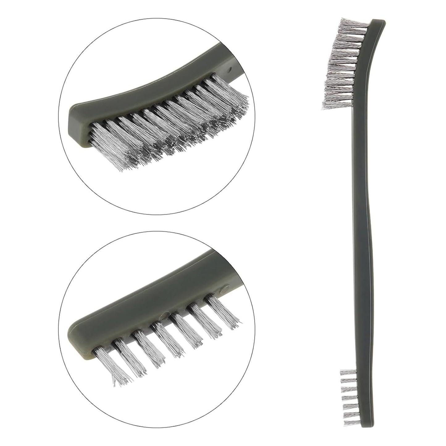 Mini Wire Brush Set, Paint and Dirt Remover, Cleaning Welding Slag and Rust, Handy Steel / Nylon / Brass Brush Suitable for Cleaning Paint / Dirt (3)