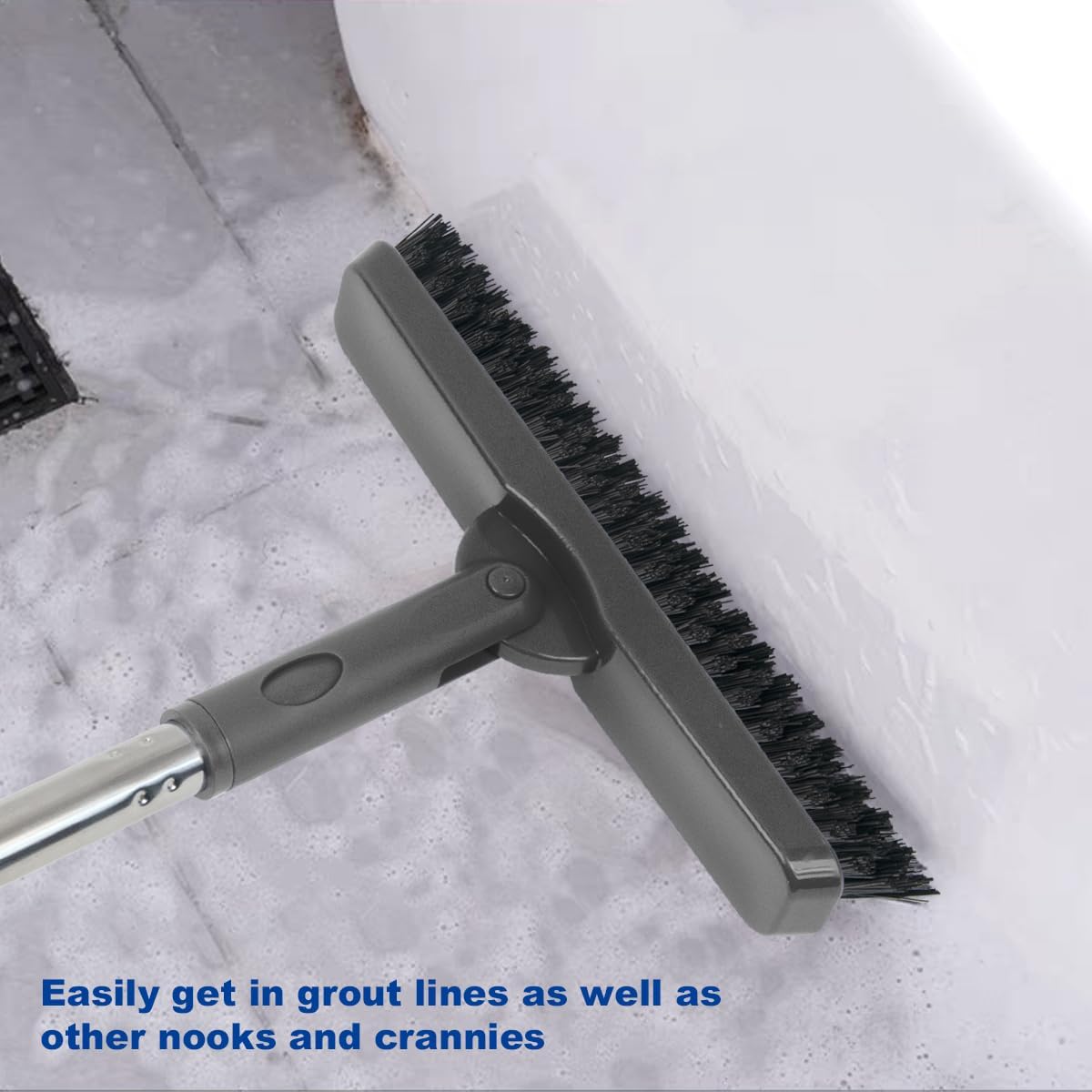 CELOX Grout Cleaner for Tile Floors, Shower Tile Floor Scrubber for Cleaning Baseboard Bathroom, Black
