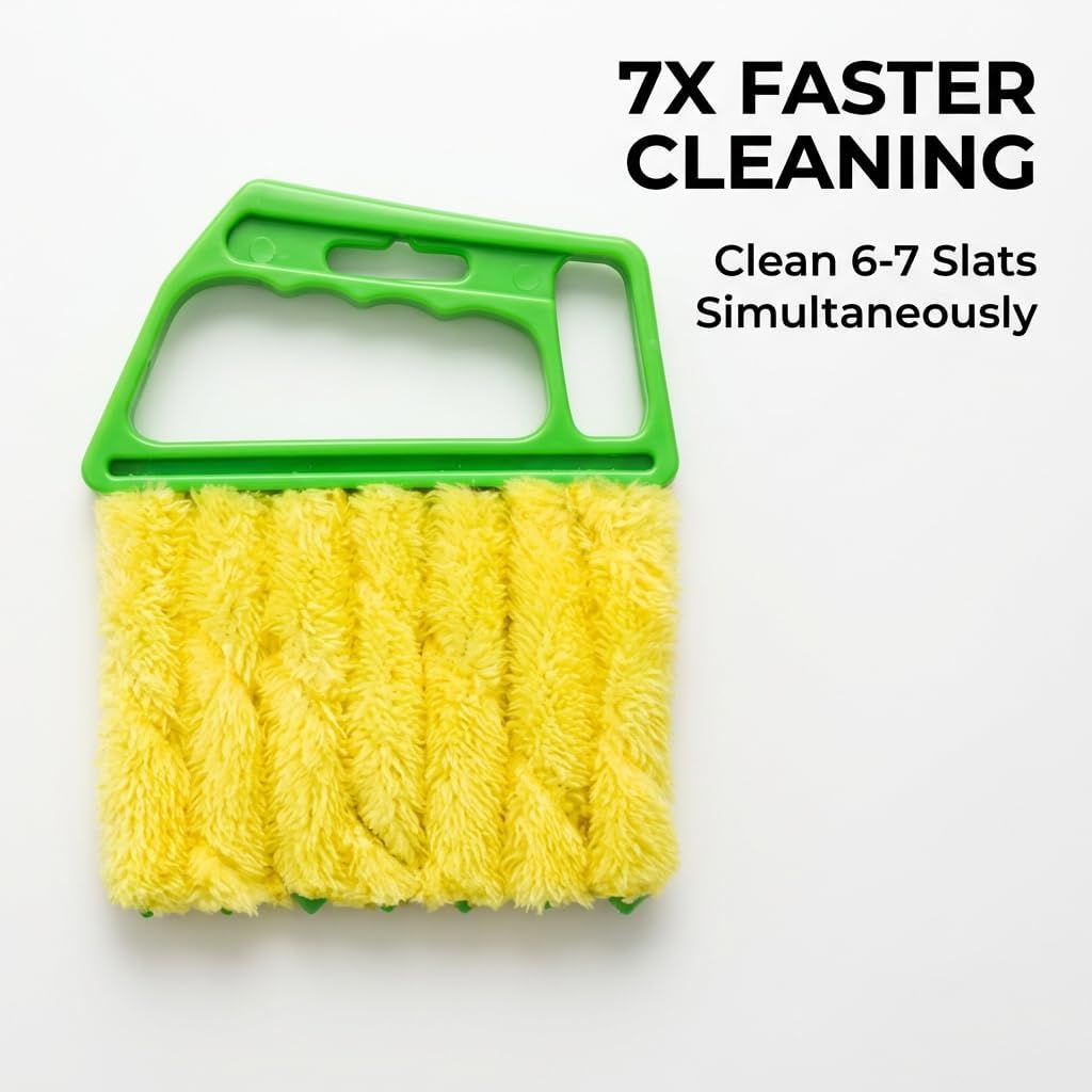 Blind Cleaner Tool, Mini Blind Duster Brush, Venetian Blind-Dust-Cleaner, Handheld Blind Cleaning Brush for Home & Office Use