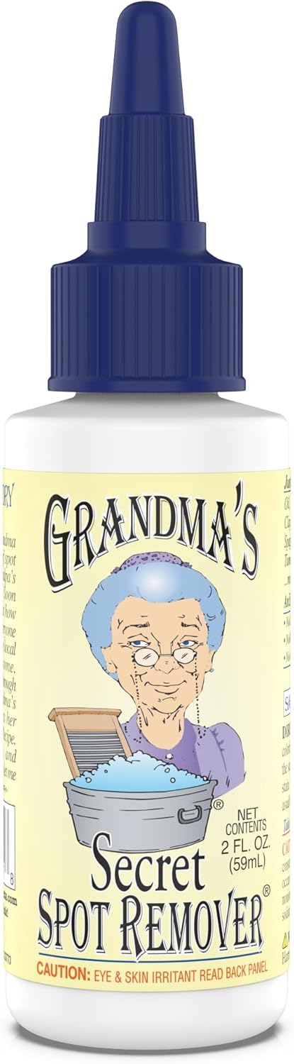 Grandma's Secret Spot Remover Laundry Spray - Chlorine, Bleach and Toxin-Free for Clothes - Fabric Stain Remover Removes Oil, Paint, Blood and Pet Stains - 16 oz & 2 oz Combo, DuoPack