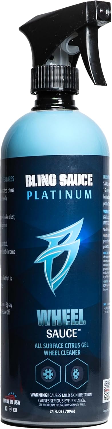 Bling Sauce Platinum Spots Sauce, Heavy-Duty Hard Water Spot Remover for Cars, Trucks, SUVs, 24oz.