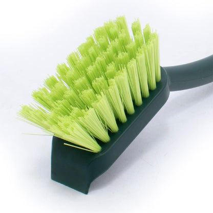 Pine-Sol Scrub Brush Set - Long Handle Cleaning Brushes with Heavy Duty Bristles and Comfort Grip - Scrubbers for Kitchen, Household, and Dishwashing, 5 Pieces