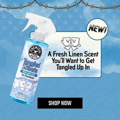 Chemical Guys Tangled Sheets Fresh Linen Scent Air Freshener Spray and Odor Eliminator, Clean Fabric Inspired Spray for Home, Office, Bathroom, Dorm, and Car Interior - 4 Fl Oz