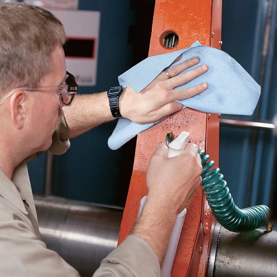 PIG Heavy Duty Shop Towels for Oil and Grime - 1 Dispenser Box of 75 Wipes - Each Wipe is 9.5' x 16' - PM50575