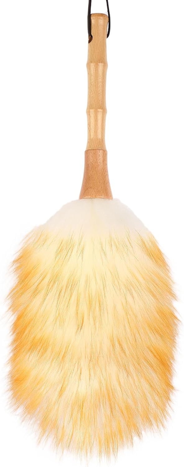 Extendable Cleaning Duster,66.9Inch Telescoping Feather Dusters with Stainless Steel Extension Pole for Cleaning High Ceiling Fan, High Ceilings,Furniture