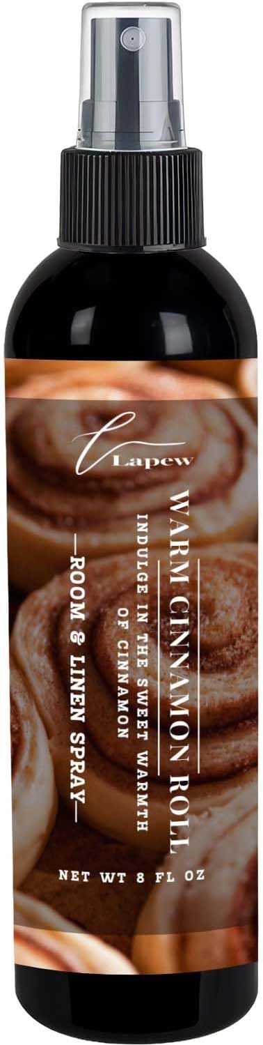 Lapew Room & Linen Spray | Fragrance Mist for Home, Car & Office | Fabric & Air Freshener | Neutralizing Mist | Made in USA | Cozy Cinnamon & Apple - Colors B