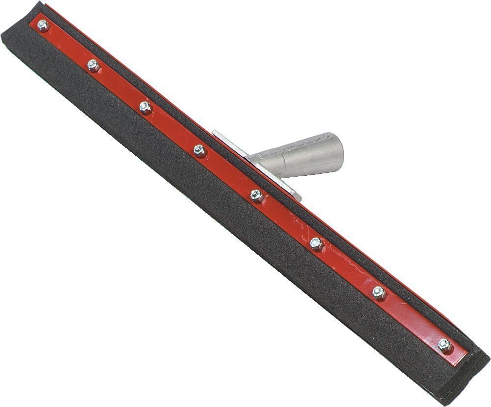 Carlisle FoodService Products Double Neoprene Floor Squeegee with Steel Frame, 1" Height, 30" Width, 12" Length, Foam Rubber, 30