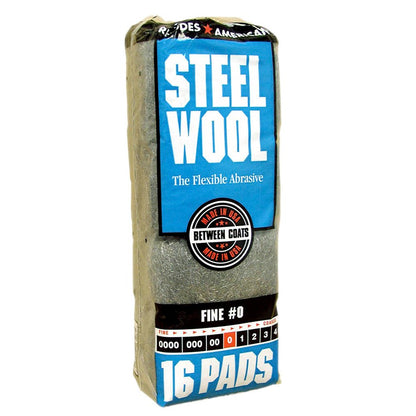 Homax - 33873210009 Steel Wool, Extra Fine Grade #000, 12 Pads