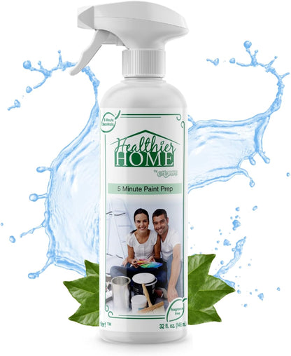 CHOMP! Paint Prep Cleaner Deglosser: Healthier Home 5 Minute Wall and Ceiling, Baseboards, Cabinets Painting Preparation Trim, Spray Gloss, Dirt, Grime, Grease Remover 32 Ounces, 32 oz