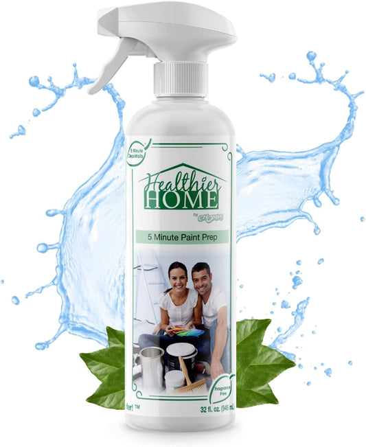 CHOMP! Paint Prep Cleaner Deglosser: Healthier Home 5 Minute Wall and Ceiling, Baseboards, Cabinets Painting Preparation Trim, Spray Gloss, Dirt, Grime, Grease Remover 32 Ounces, 32 oz