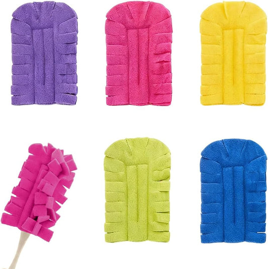 Reusable Duster Refills, 2026 New 360° Heavy Duty Fleece Duster Refills Reusable Duster Pads Washable Cleaning Pads Tools for Cleaning Ceiling Fan Window Kitchen (5)