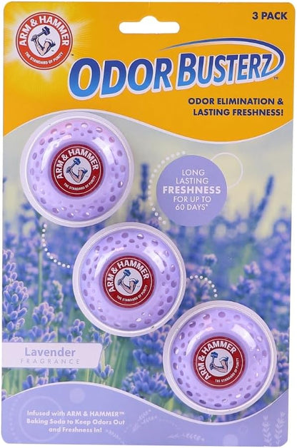 Arm & Hammer OdorBusterz® Odor Eliminator Balls, Clean Burst, 10 Count – Baking Soda Odor Control for Closets, Drawers, Hampers & Small Spaces