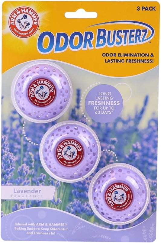 Arm & Hammer OdorBusterz® Odor Eliminator Balls, Clean Burst, 10 Count – Baking Soda Odor Control for Closets, Drawers, Hampers & Small Spaces