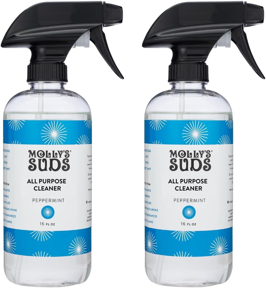 Molly's Suds All Purpose Cleaner | Multi Surface Household Spray (Powerful, Versatile) | Clean, Simple Ingredients | Lemon Burst, 16 oz (2 Pack)