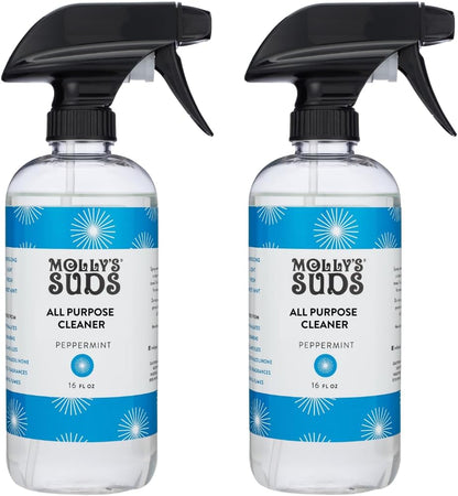 Molly's Suds All Purpose Cleaner | Multi Surface Household Spray (Powerful, Versatile) | Clean, Simple Ingredients | Lemon Burst, 16 oz (2 Pack)