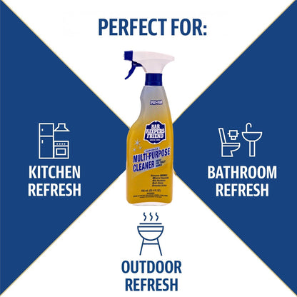 Bar Keepers Friend Spray + Foam Multipurpose Cleaner, 25.4 oz x 2, Surface Cleaner Removes Rust Stains, Mineral Deposits, Soap Scum, Grime & Tarnish