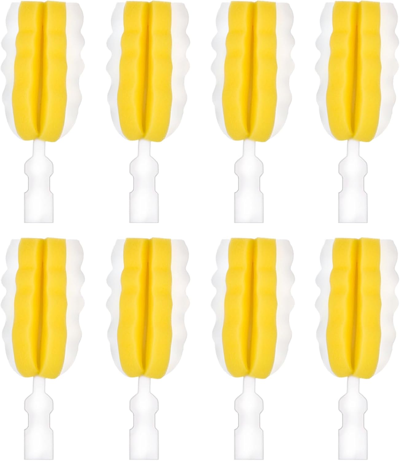 INVODA 4PCS Bottle Brush Long Handle Cup Cleaner Brush Sponge Bottle Scrubber Detachable Handle Portable Sponge Cleaning Brush for Baby Bottle Dishwashing Kitchen Clean Glasses Mugs (4 PCS)