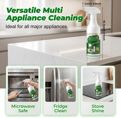 Kitchen Cleaner Spray, Heavy Duty Oil Stain Remover, Multi-Purpose Household Cleaner for Cooktop, Oven, Stove, Range Hood, Fast Grease Cleaning, 100ml/3.38 Fl.Oz (2)