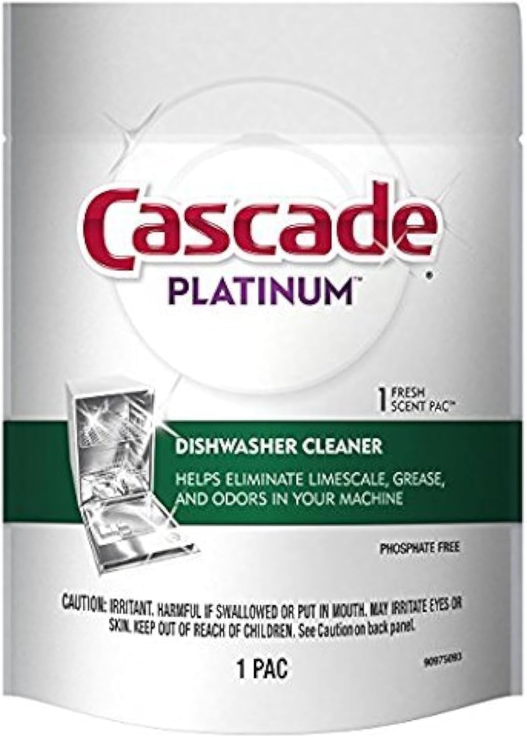 Cascade Platinum Dishwasher Cleaner, 3 count