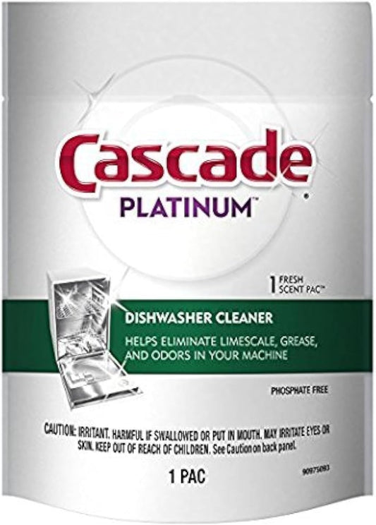 Cascade Platinum Dishwasher Cleaner, 3 count