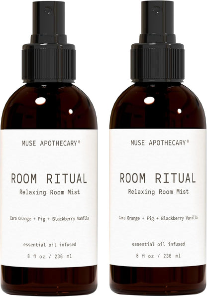 Muse Apothecary Room Ritual - Aromatic and Relaxing Room Mist, 4 oz, Infused with Natural Essential Oils - Aloe + Eucalyptus + Lavender