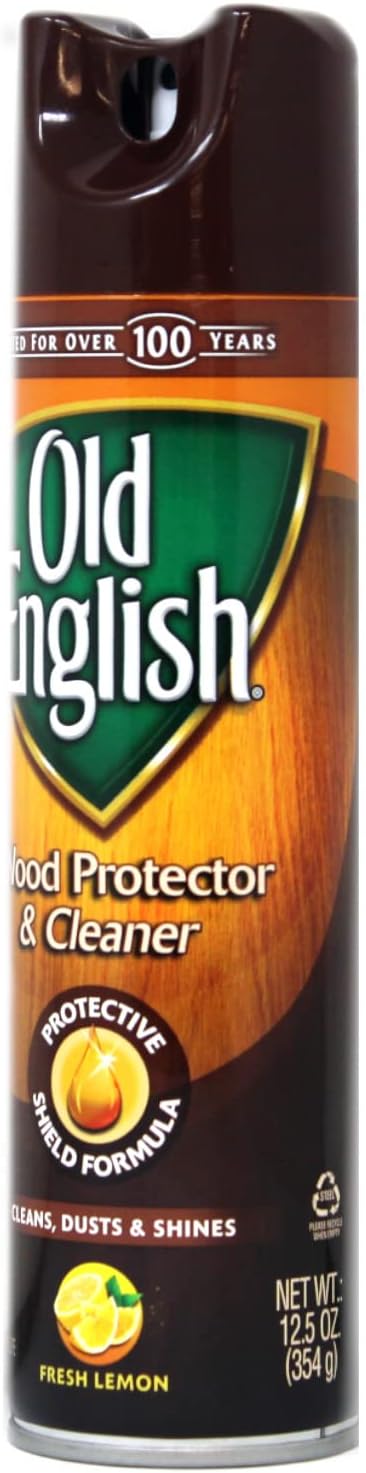 Old English Aerosol Wood Protector & Cleaner, Fresh Lemon 12.5 oz - 2 pk