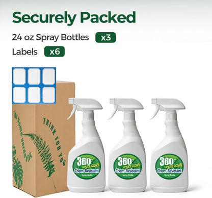 T4U Spray Bottles for Cleaning, 16 OZ Empty Spray Bottles Heavy Duty, Plastic Spray Bottles for Cleaning Solutions, Cleaning Spray Bottle for Household Cleaning Bleach, Industrial Chemical (2 Pack)